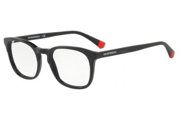 Image of Armani EA3118 Bifocal Prescription Eyeglasses 5001-51 - Matte Black / Black Frame