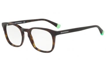 Image of Armani EA3118 Bifocal Prescription Eyeglasses 5089-51 - Matte Havana/havana Frame