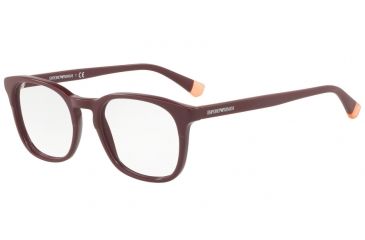 Image of Armani EA3118 Bifocal Prescription Eyeglasses 5598-53 - Matte Bordeaux/bordeaux Frame