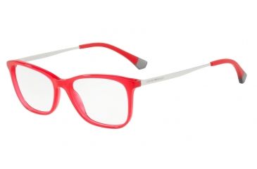 Image of Armani EA3119F Progressive Prescription Eyeglasses 5608-54 - Opal Red Frame