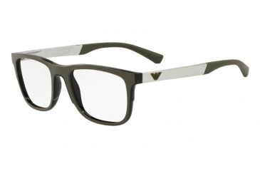 Image of Armani EA3133 Prescription Eyeglasses, 53mm, Matte Black, EA3133-5668-53-SV