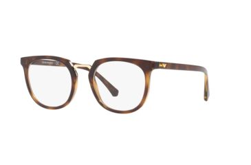Image of Armani EA3139F Progressive Prescription Eyeglasses, 51mm, Dark Havana, EA3139F-5026-51-PRO