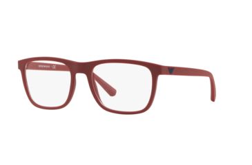 Image of Armani EA3140 Prescription Eyeglasses 5720-53 - Matte Red Frame