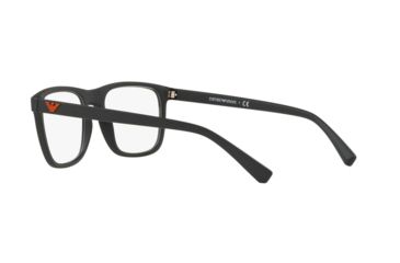 Image of Armani EA3140 Prescription Eyeglasses, 53mm, Matte Black, EA3140-5042-53-SV