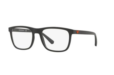 Image of Armani EA3140 Prescription Eyeglasses, 53mm, Matte Black, EA3140-5042-53-SV
