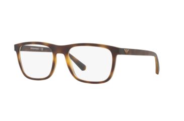 Image of Armani EA3140 Prescription Eyeglasses, 53mm, Matte Havana, EA3140-5089-53-SV
