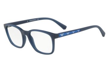 Image of Armani EA3141 Bifocal Prescription Eyeglasses, 53mm, Matte Opal Blue, EA3141-5723-53-BI