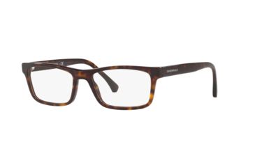 Image of Armani EA3143F Prescription Eyeglasses, 55mm, Dark Havana, EA3143F-5089-55-SV