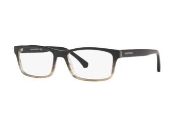 Image of Armani EA3143F Prescription Eyeglasses, 55mm, Striped Black, EA3143F-5729-55-SV