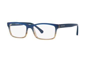 Image of Armani EA3143F Prescription Eyeglasses, 55mm, Striped Blue, EA3143F-5730-55-SV