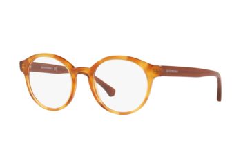 Image of Armani EA3144 Progressive Prescription Eyeglasses, 48mm, Blonde Havana, EA3144-5727-48-PRO