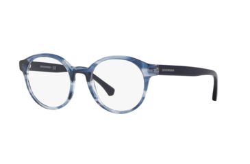 Image of Armani EA3144 Progressive Prescription Eyeglasses 5728-48 - Blue Havana Frame