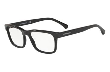 Image of Armani EA3148F Prescription Eyeglasses, 55mm, Black/Matte Black, EA3148F-5017-55-SV