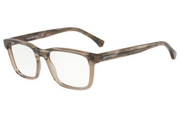 Image of Armani EA3148F Prescription Eyeglasses, 55mm, Striped Mud, EA3148F-5747-55-SV
