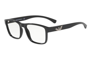 Image of Armani EA3149 Prescription Eyeglasses, 53mm, Black, EA3149-5017-53-SV