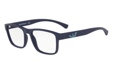 Image of Armani EA3149 Prescription Eyeglasses, 53mm, Matte Blue, EA3149-5754-53-SV