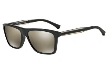 Image of Armani EA4001 Single Vision Prescription Sunglasses EA4001-50175A-56 - Lens Diameter 56 mm, Frame Color Black