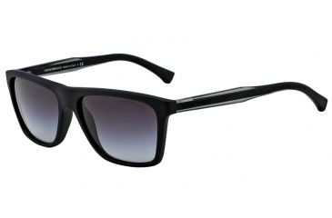 Image of Armani EA4001 Single Vision Prescription Sunglasses EA4001-50638G-56 - Lens Diameter 56 mm, Frame Color Black Rubber
