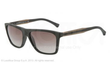 Image of Armani EA4001 Single Vision Prescription Sunglasses EA4001-50668E-56 - Lens Diameter 56 mm, Frame Color Green Rubber