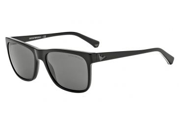 Image of Armani EA4002 Progressive Prescription Sunglasses EA4002-501787-55 - Lens Diameter 55 mm, Frame Color Black