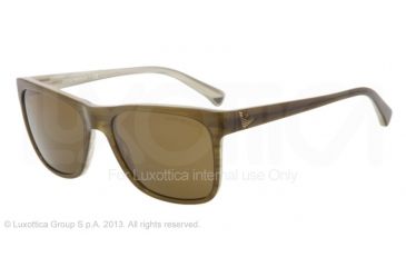 Image of Armani EA4002 Progressive Prescription Sunglasses EA4002-505773-55 - Lens Diameter 55 mm, Frame Color Olive Green/variegated Green