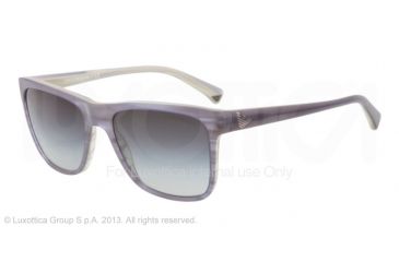 Image of Armani EA4002 Progressive Prescription Sunglasses EA4002-50628G-55 - Lens Diameter 55 mm, Frame Color Gray/striped Gray