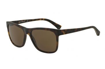 Image of Armani EA4002 Progressive Prescription Sunglasses EA4002-543073-55 - Lens Diameter 55 mm, Frame Color Matte Havana