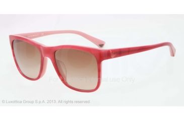 Image of Armani EA4002F Single Vision Prescription Sunglasses EA4002F-505313-55 - Lens Diameter 55 mm, Frame Color Striped Cherry/opal Pink