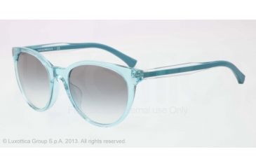 Image of Armani EA4003F Progressive Prescription Sunglasses EA4003F-50688E-55 - Lens Diameter 55 mm, Frame Color Aqua Green Transp