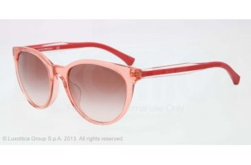 Image of Armani EA4003F Progressive Prescription Sunglasses EA4003F-507013-55 - Lens Diameter 55 mm, Frame Color Peach Transp