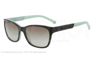 Image of Armani EA4004 EA4004 Bifocal Prescription Sunglasses EA4004-50458E-56 - Lens Diameter 56 mm, Frame Color Balck/opal Acqua Green