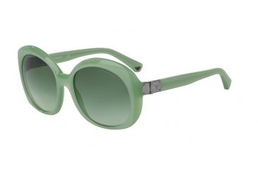 Image of Armani EA4009 Single Vision Prescription Sunglasses EA4009-50858E-56 - Lens Diameter 56 mm, Frame Color Opal Aqua Green