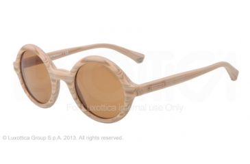 Image of Armani EA4011 Single Vision Prescription Sunglasses EA4011-509573-45 - Lens Diameter 45 mm, Frame Color Wood Matte Beige