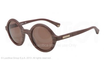Image of Armani EA4011 Single Vision Prescription Sunglasses EA4011-509673-45 - Lens Diameter 45 mm, Frame Color Wood Matte Brown