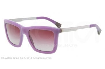 Image of Armani EA4017 Bifocal Prescription Sunglasses EA4017-51284Q-53 - Lens Diameter 53 mm, Frame Color Opal Violet/brown