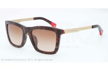 Image of Armani EA4017F Progressive Prescription Sunglasses EA4017F-502613-53 - Lens Diameter 53 mm, Frame Color Havana/Red