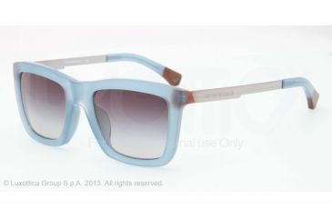 Image of Armani EA4017F Progressive Prescription Sunglasses EA4017F-51278G-53 - Lens Diameter 53 mm, Frame Color Opal Green/brown