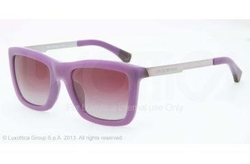 Image of Armani EA4017F Progressive Prescription Sunglasses EA4017F-51284Q-53 - Lens Diameter 53 mm, Frame Color Opal Violet/brown
