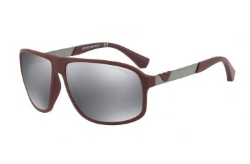 Image of Armani EA4029 Bifocal Prescription Sunglasses EA4029-56066G-64 - Lens Diameter 64 mm, Frame Color Bordeaux Rubber