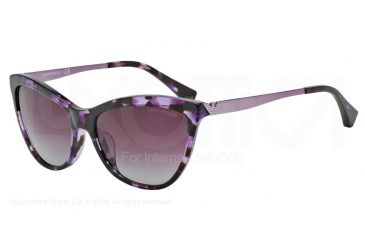 Image of Armani EA4030F Single Vision Prescription Sunglasses EA4030F-52264Q-57 - Lens Diameter 57 mm, Frame Color Violet Havana