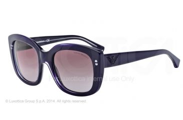 Image of Armani EA4031F Single Vision Prescription Sunglasses EA4031F-52218H-52 - Lens Diameter 52 mm, Frame Color Transp Lilac On Violet