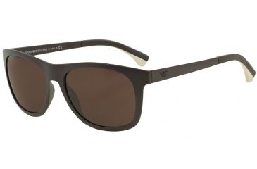 Image of Armani EA4034 Progressive Prescription Sunglasses EA4034-526073-57 - Lens Diameter 57 mm, Frame Color Matte Brown