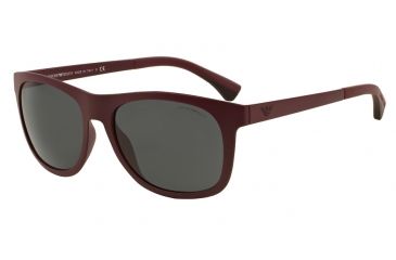 Image of Armani EA4034 Progressive Prescription Sunglasses EA4034-526187-57 - Lens Diameter 57 mm, Frame Color Matte Bordeaux