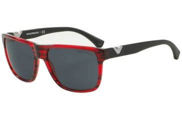 Image of Armani EA4035 Bifocal Prescription Sunglasses EA4035-527887-58 - Lens Diameter 58 mm, Frame Color Striped Red