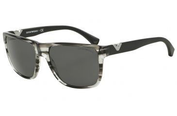 Image of Armani EA4035 Bifocal Prescription Sunglasses EA4035-527987-58 - Lens Diameter 58 mm, Frame Color Striped Grey
