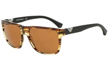 Image of Armani EA4035 Bifocal Prescription Sunglasses EA4035-528073-58 - Lens Diameter 58 mm, Frame Color Striped Yellow