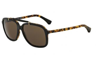 Image of Armani EA4036 Single Vision Prescription Sunglasses EA4036-526973-58 - Lens Diameter 58 mm, Frame Color Top Black On Havana
