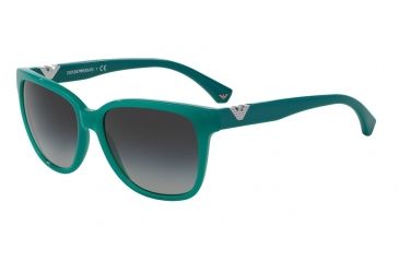 Image of Armani EA4038 Bifocal Prescription Sunglasses EA4038-52758G-57 - Lens Diameter 57 mm, Frame Color Opal Aqua Green