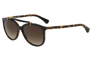Image of Armani EA4039 Progressive Prescription Sunglasses EA4039-526413-56 - Lens Diameter 56 mm, Frame Color Top Black On Havana