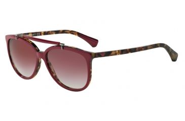 Image of Armani EA4039 Progressive Prescription Sunglasses EA4039-52668H-56 - Lens Diameter 56 mm, Frame Color Top Purple On Havana